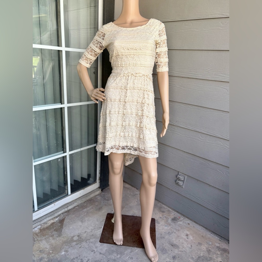 Rewind Cream Lace Fit&Flare